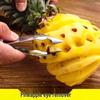 Stainless Steel Pineapple & Sugarcane Peeler: Fruit Eye Remover & Cutter Tool