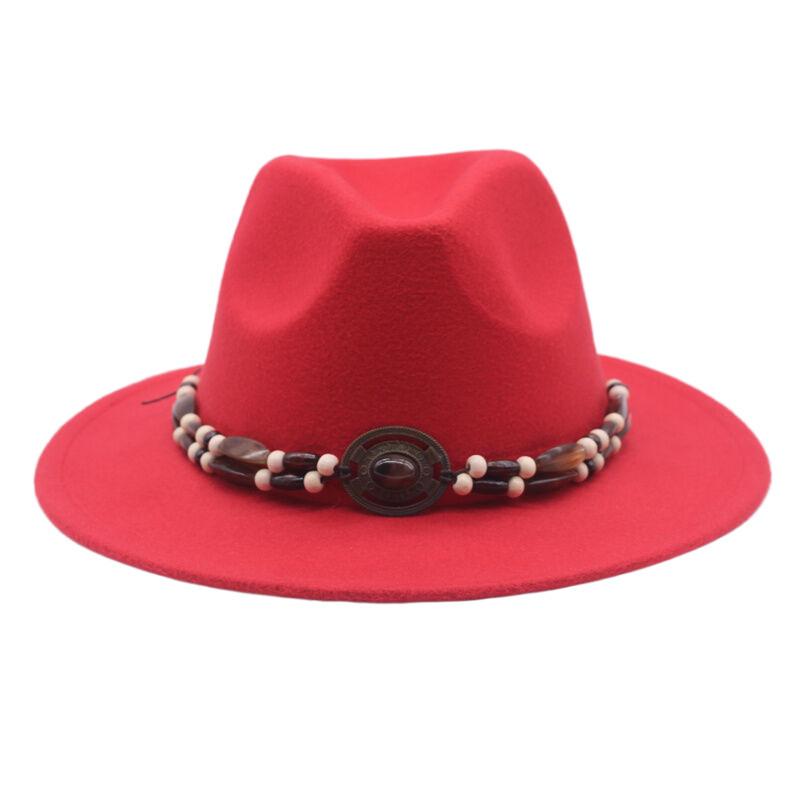European and American Woolen Jazz Hat, Flat-brimmed Big-eave Hat, Autumn and Winter British Style Men's and Women's Fashion, Felt Hat Top Hat