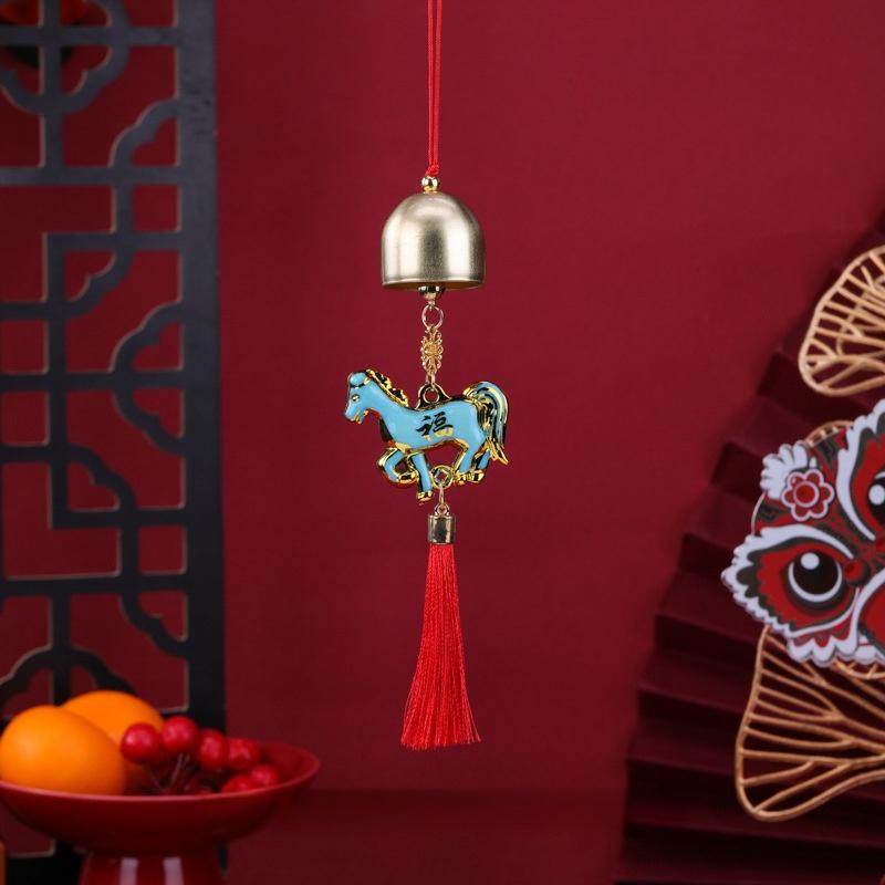 2026 Year Of The Horse Wind Chime Pendant Wall Hanging Ornament Lucky Mascot Pony Festive Decoration Housewarming Gifts