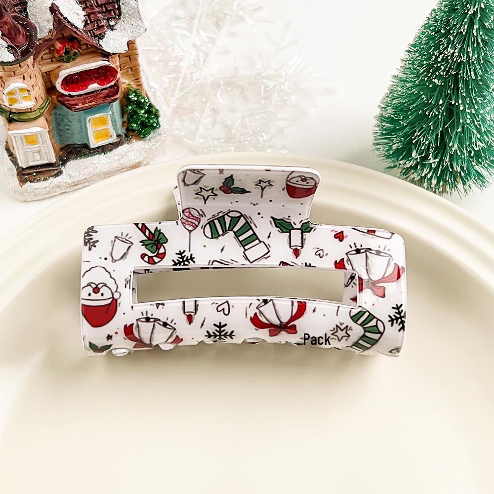 Bambus Yao Weihnachts-Cartoon Haarspangen: Niedliches Hai-, Rentier- & Schneemann-Design