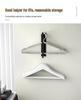 Magnetic No-Punch Clothes Drying Rack: Multifunctional Hanger for Balcony & Laundry.