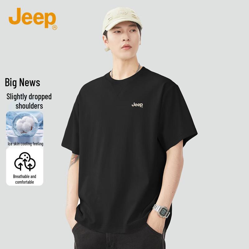 

JEEP Men s Casual Round Neck Short Sleeve T-Shirt 3XL