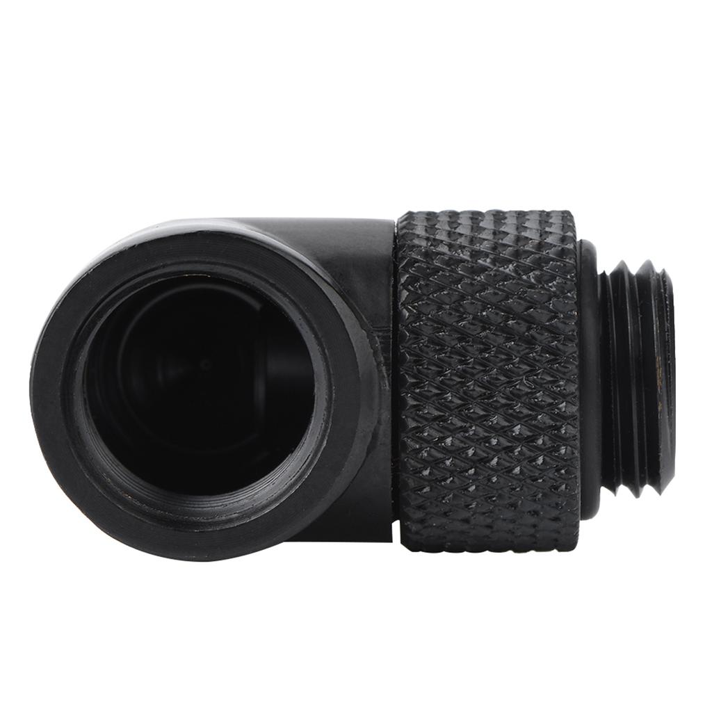 90 Degree Angle Rotary Tube Fitting PC Water Cooling G1 4 Thread Elbow Connector
