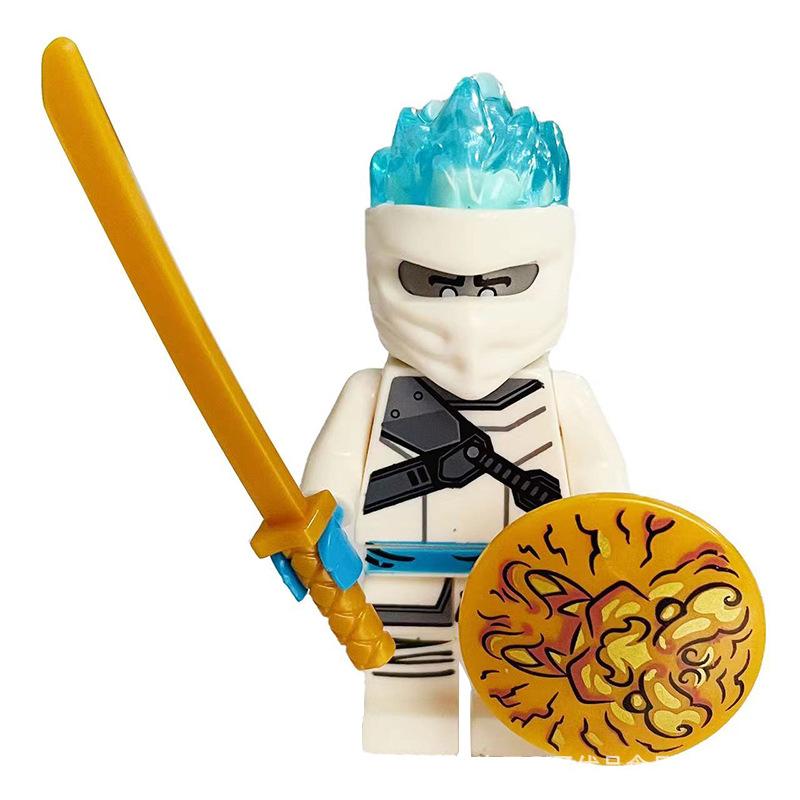 Ninja Warrior Superhero Doll With Weapon Single Building Block Assembly Toy