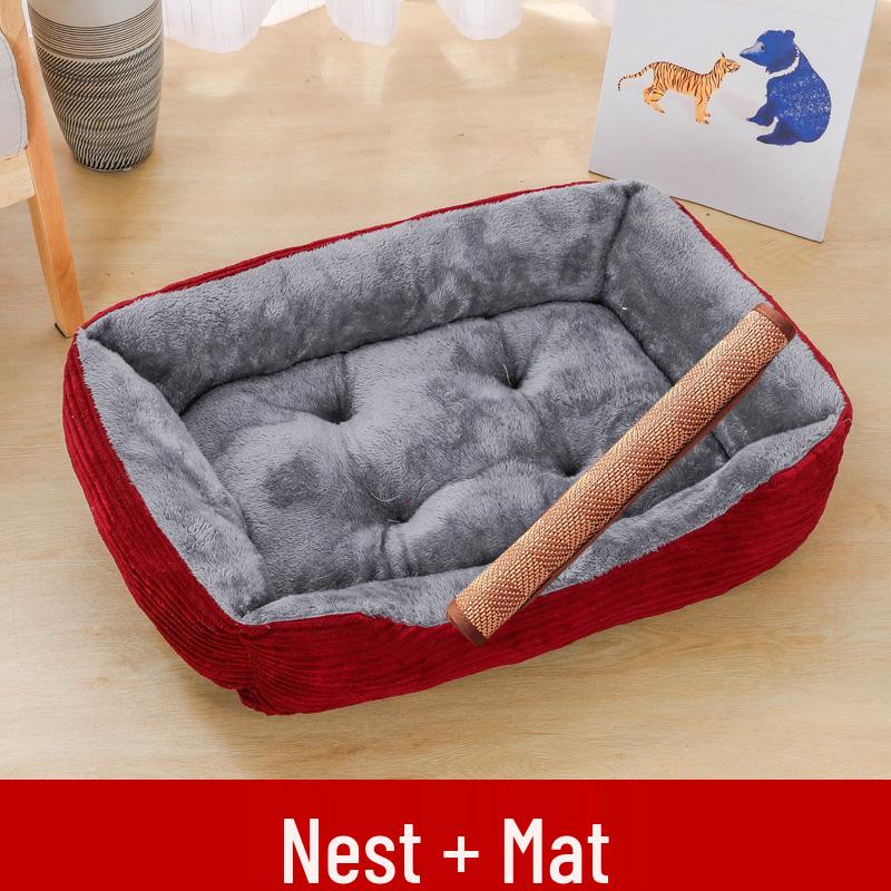 Winter Warm Pet Bed: All-Season Dog & Cat Nest Mat