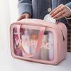 Options Large Capacity Waterproof Toiletry Bag - Transparent PVC, Odorless, Portable Travel Cosmetic and Accessories Storage Pouch