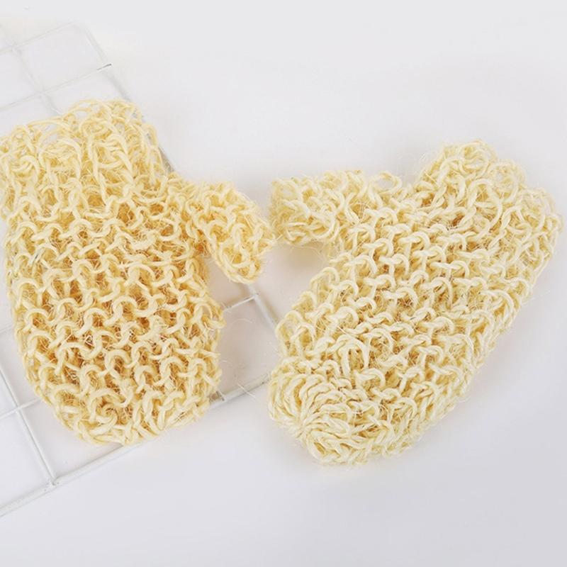 Friendly Bath Exfoliator Gloves Soft Sisal Fiber For Sensitives Skin Gentle Cleansings And Body Care