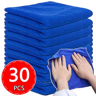 1-30pcs Microfiber Car Wash Towels Extra Soft Cleaning Rag Universal Washing Tools Auto Wash Duster Towel Car Cleaning Tool