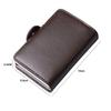 Men Genuine Leather Business Credit Card Holder Money Clip Cash Holder Wallet Purse