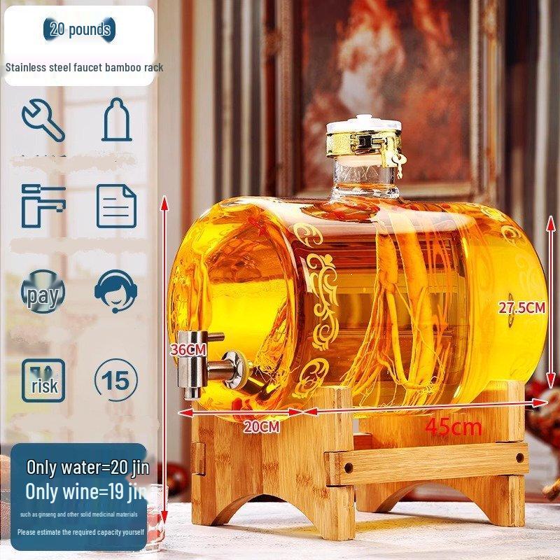 

ZISIZ Luxury Horizontal Glass Fermentation Jar