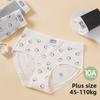 Big Size Female Spring and Summer Cute Bear Print Extended Crotch Triangle Briefs