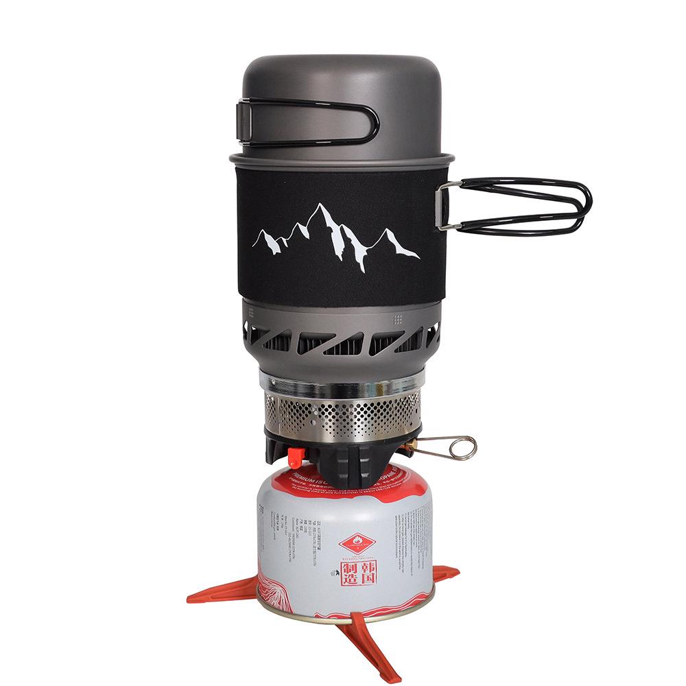 Outdoor Backpackers Portable Windproof Stove and Camping Cookware Set