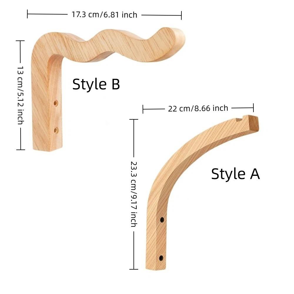 2PCS Wall Mounted Wooden Plant Hanger Farmhouse Style Hanging Flower Pot Hook  Indoor Outdoor