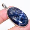 Sodalite Gemstone 925 Sterling Silver Jewelry Pendant 2.09"
