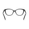 MICHAEL KORS Logo Sign Plastic Cat Eye Optical Frame Women's Black Black 54