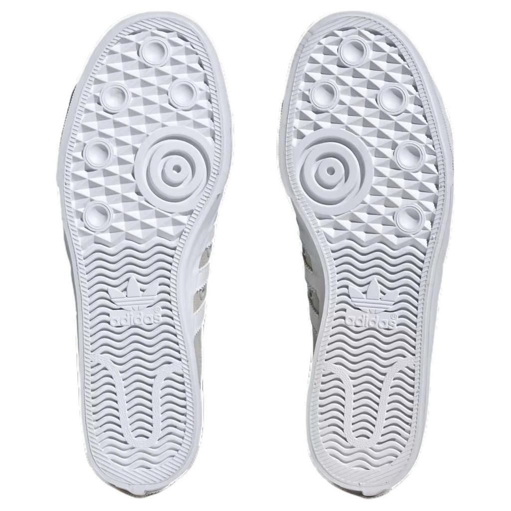 Adidas Originals Nizza Comfortable Versatile Classic Shock Absorbing Durable Low-Top Skate Shoes Unisex Skate Shoes Gray HQ8526