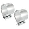UXCELL 1-2pcs 2 Inch 2.5 Inch 3 Inch 4 Inch Car Exhaust Pipe Sleeve Connector Clamp Coupler Universal Adjustable