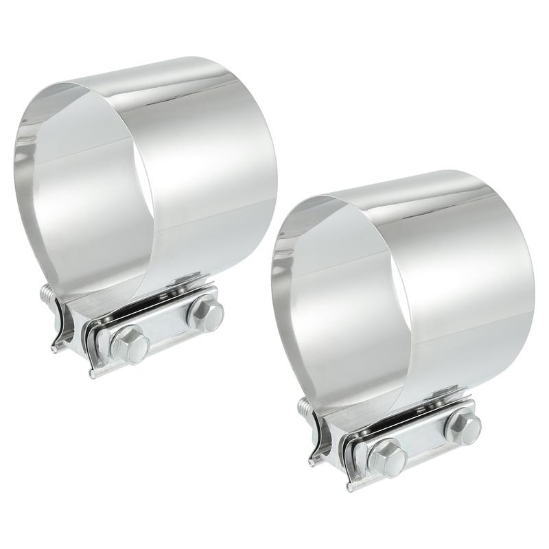UXCELL 1-2pcs 2 Inch 2.5 Inch 3 Inch 4 Inch Car Exhaust Pipe Sleeve Connector Clamp Coupler Universal Adjustable