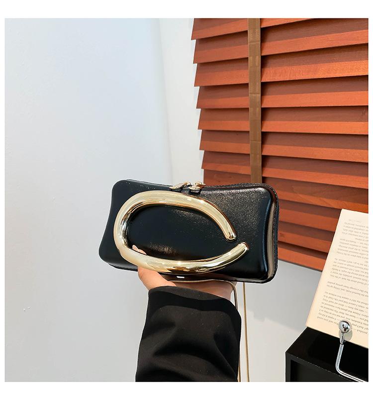 Новая маленькая сумка женская корейская мода сумка на плечо женская цепочка сумка через плечо сумка-коробка универсальный клатч