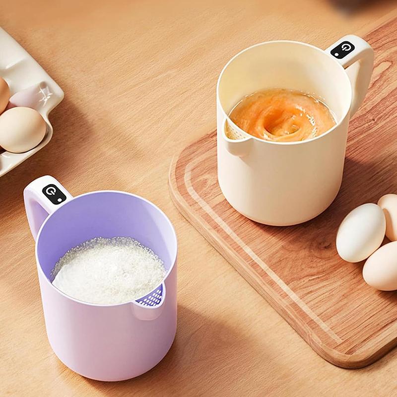 Egg Mixing Beater Automatic Stirring Cup Rechargeable Cream Frother Whisker For Kitchen Baking Cooking Kitchen Gadgets Tools
