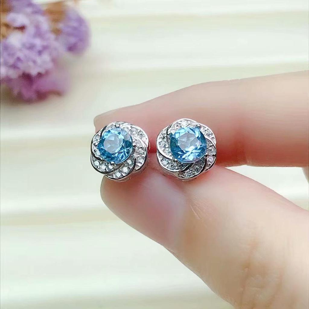 Round Prong Stud Earrings - S925 Silver, 18K White Gold & Rose Gold Plated, Empty Setting, 4/5/6mm
