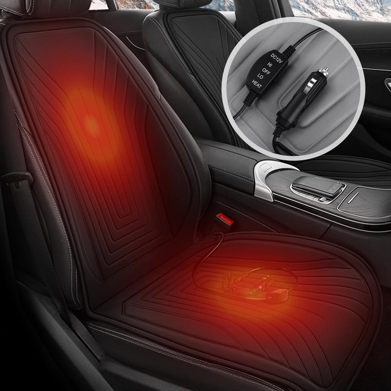 Heated Car Seat Cover 12V Seat Cushion Car Heating Cushion Winter Heated Seats Car Seat Warmer  For Front/Rear Seats Cardriver
