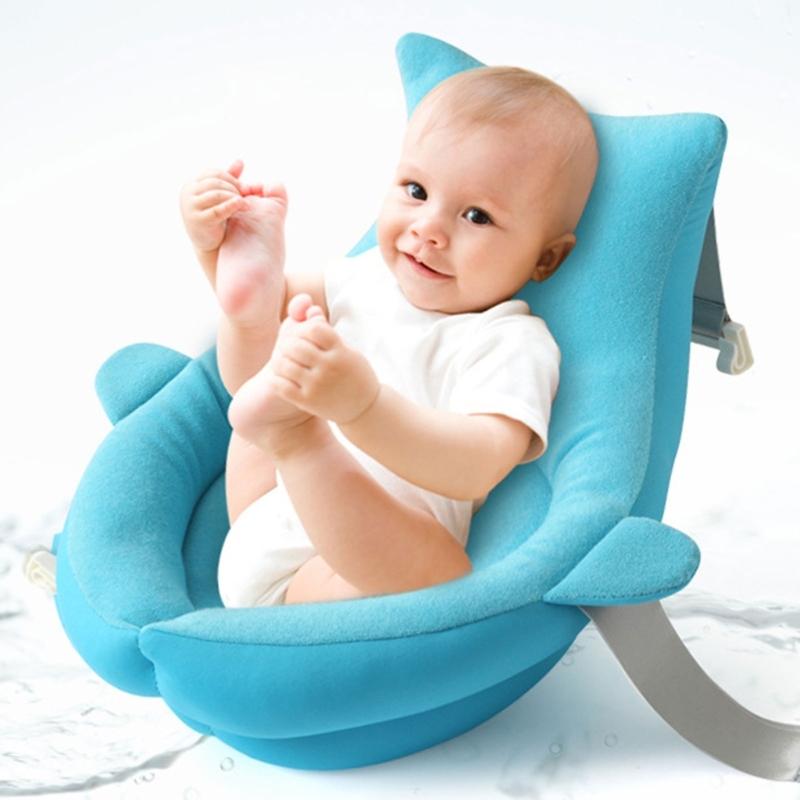 Baby Badewanne Schwimmkissen Polster Badewannensitz Stützmatte Badematte Badesitznetz Badewannenstützmatte für Kind 0-7 Jahre