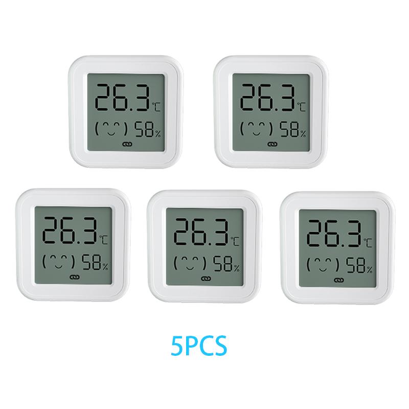 

Tuya Bluetooth датчик температуры и влажности Мини ЖК-цифровой дисплей Совместимость с приложением Дистанционное управление Термометр Гигрометр