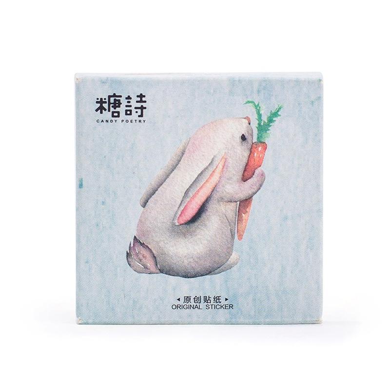 

Лесные животные Форма Памятки Наклейки Скрапбукинг Украшение Канцелярские наклейки Schoo 45шт / Коробка 1 box