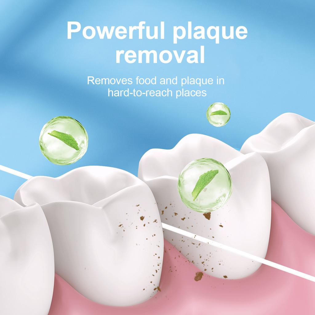 3pcs Ultraclean Mint Dental Floss Effective Plaque Removal,Teeth&Gum Protection Shred Resistant ForThoroughly Clean InTight Area