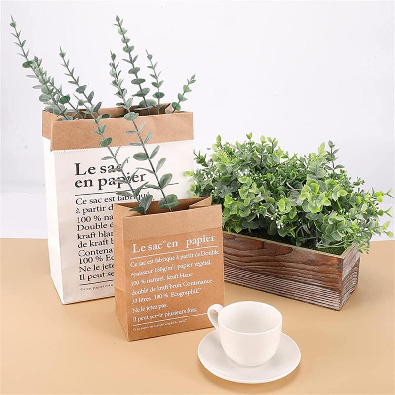 Artificial Eucalyptus Leaves Plants Lifelike Flowers Photo Props For Home Wedding Decoration