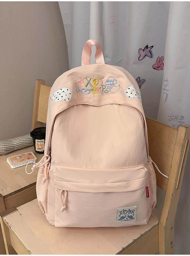 Schoolbag Versatile Lightweight Travel Backpack Japanese ins Campus School Bag Female Junior High School High School Student Simple Backpack