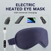 Electric Steam Eye Mask with 3D Massage Constant Temperature Hot Compress Smart Timer Sleep Shading Feature for Eye Fatigue Reli