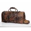 24palcový přebal z pravé kůže | Cestování přes noc víkendová kožená taška | Sportovní posilovna Duffel pro muže