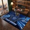 Personalisierter Kristall-Samt-Teppich der Toronto Maple Leafs, Weicher Anti-Rutsch-Teppich mit individuellem Namens-Text für Wohnzimmer, Schlafzimmer