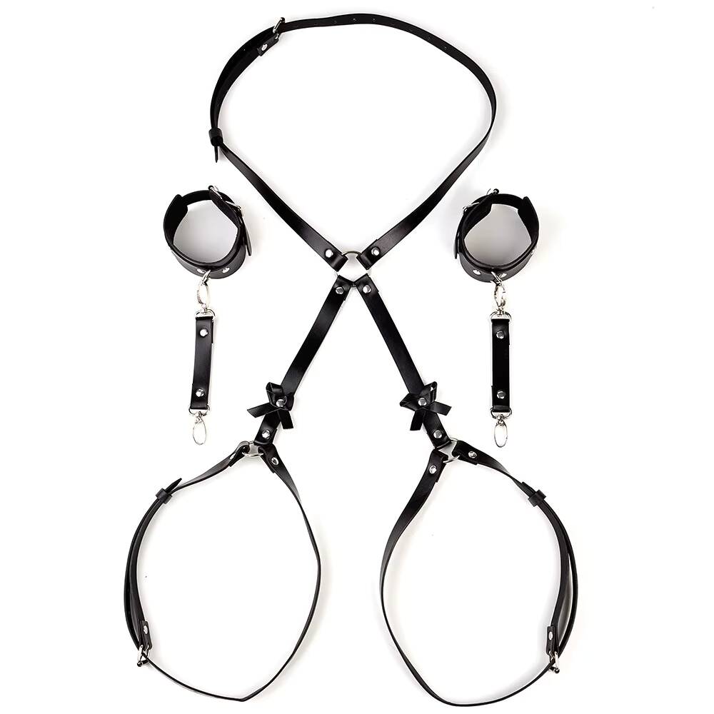 Manufacturer Nightclub Men's Erotic Bondage Leather Alternative Bondage Sm Props Supplies Male Slave Wear Toys