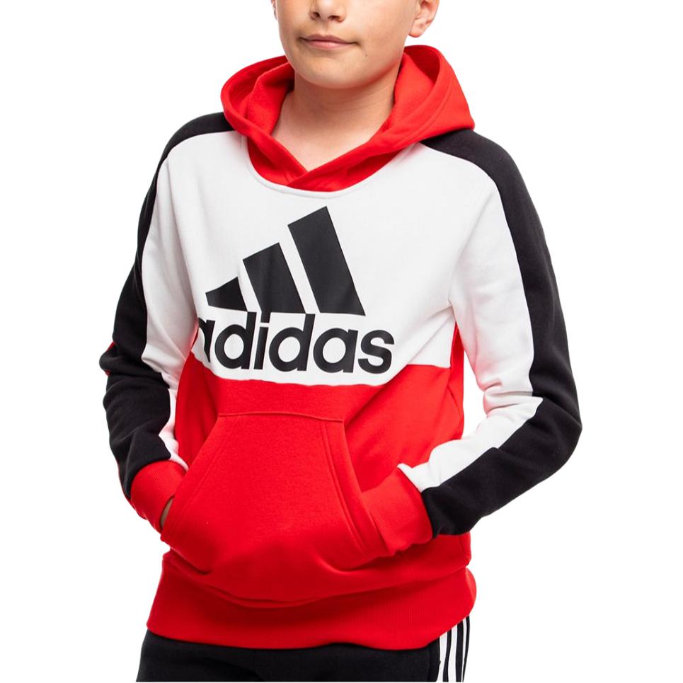 adidas Sweatshirt Bright Red/White/Black Children Aged 3 7 Years Old HC5657