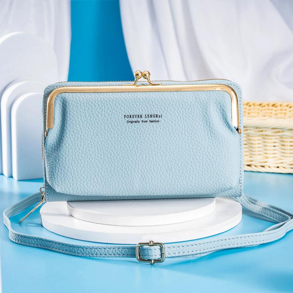 Women's Crossbody Bag Simple and Versatile Coin Purse Large-capacity Long Zipper Mobile Phone Bag Creative Single-shoulder Bag