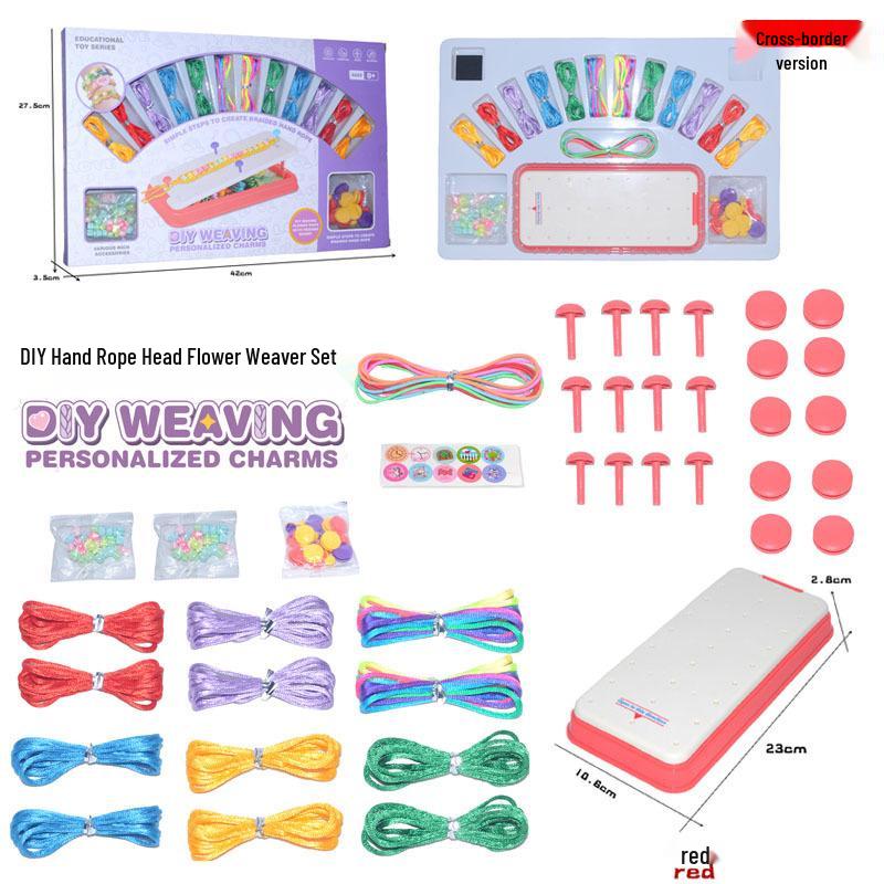 DIY Children's Bracelet Weaving Set: Colorful Craft Toy for Girls