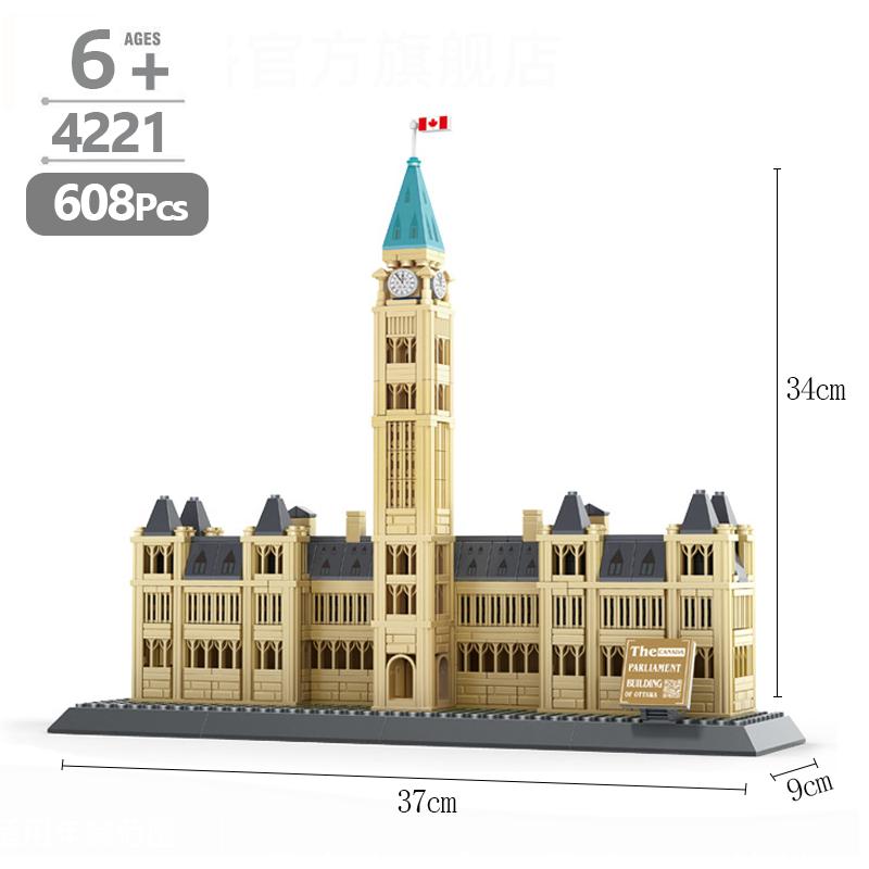 

Architecture Building Blocks Set London Tower Bridge Romane Trevi Fountain MOC Model Kit Bricks City Accessories Toys Gifts