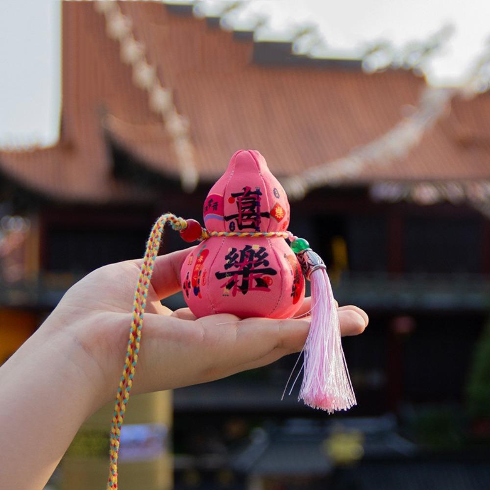 3D Blessing Fragrant Bag Traditional Gourd Car Pendant Chinese Sachet  Festival Decoration