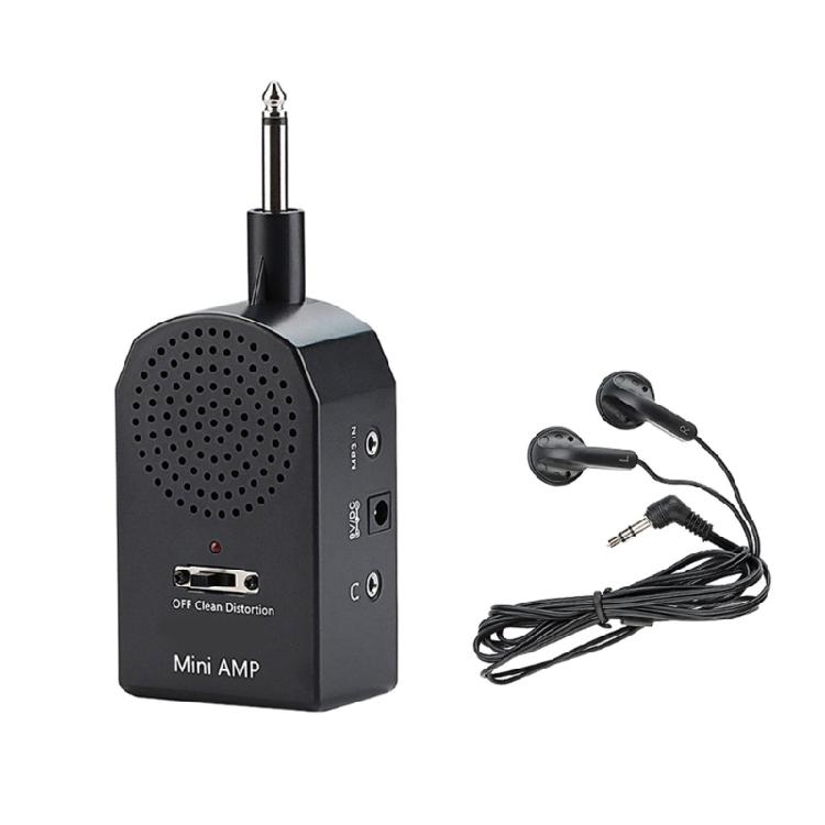 

Легкий кишеньковий підсилювач з великим динаміком для електрогітари, басу, з ефектами дисторшн, тембру, маленький підсилювач для тренувань на електрогітарі 1