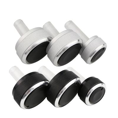 3Pcs Car Air Conditioning Knob Aluminum Alloy AC Heat Control Switch Car Air Conditioning Button Car AC Knob Auto Replacement