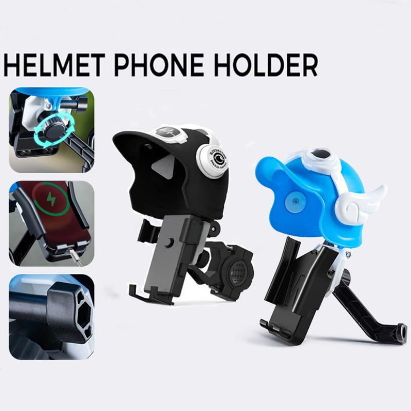 New Motorcycle Phone Holder Waterproof Phone Holder Bracket With Helmet Waterproof Shade Cell Phone Holder