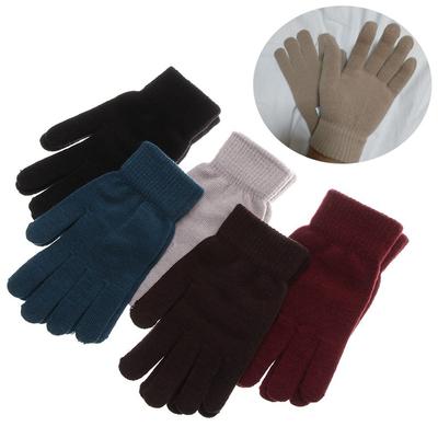 Verdikte Geribbelde Gebreide Handschoenen Winter Warm Dames Heren Wanten Volledig Vingerhandschoenen Winterseizoen