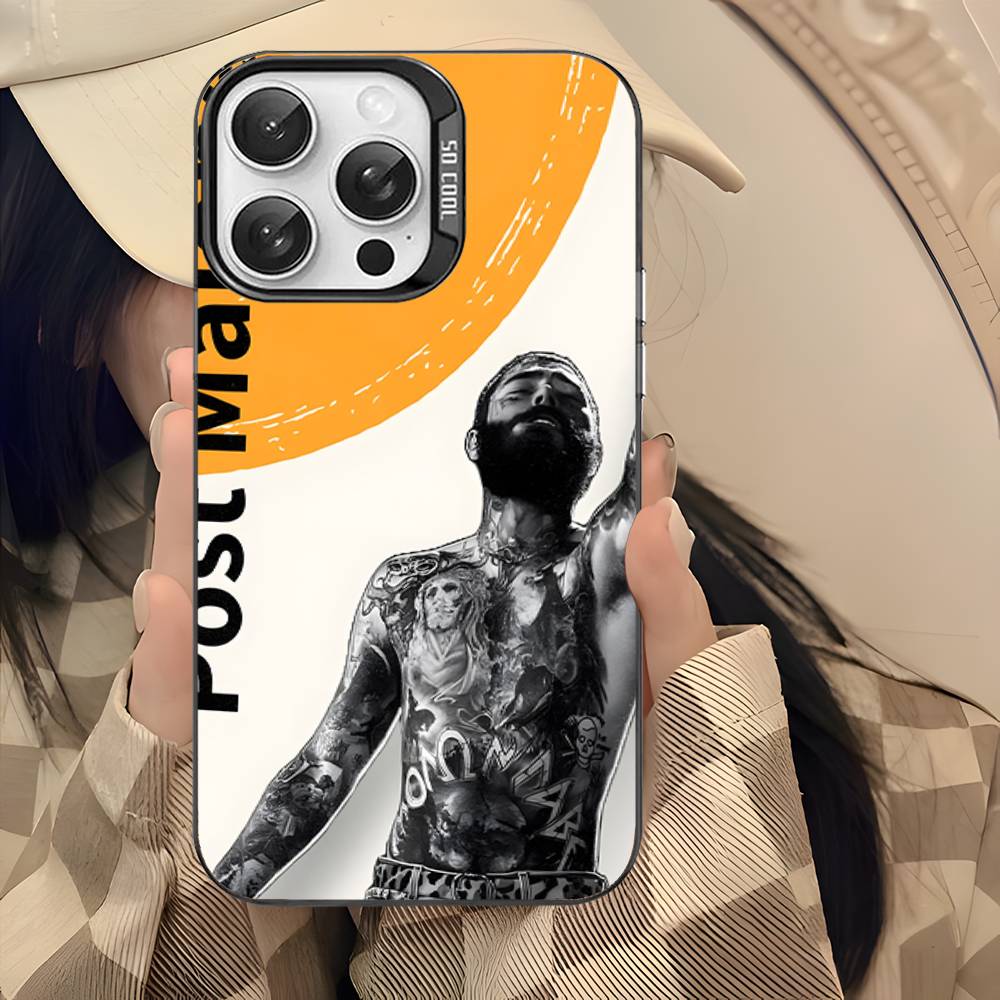 P-post M-Malones singer Phone Cases For iPhone 17 16 15 14 13 12 11 Plus Pro Max Colorful Case