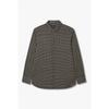 Men S Lyocell Blend Micro Pattern Shirt Dark Brunette A516104008