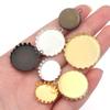 10pcs15/20/25mm Metal Round Cabochon Base Tray Bezels Blank Setting Supplies For Jewelry Making Findings DIY Bracelet Pendant