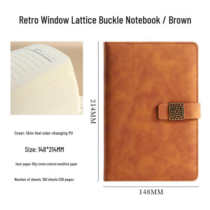 Custom Logo A5 Faux Leather Notebook Gift Set: Business Diary & Meeting Planner