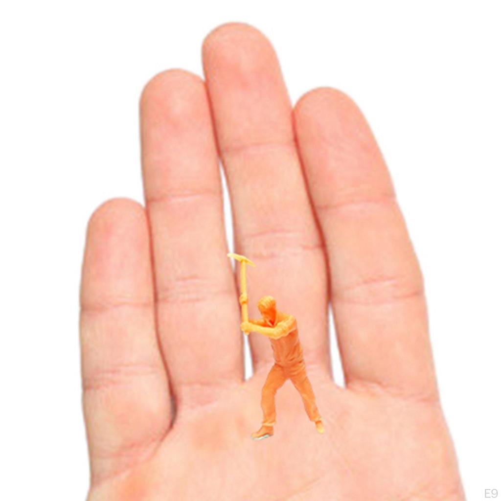 1/64 Construction Scene Figure Collectibles Ornament Photo Props Kids Adults Toy